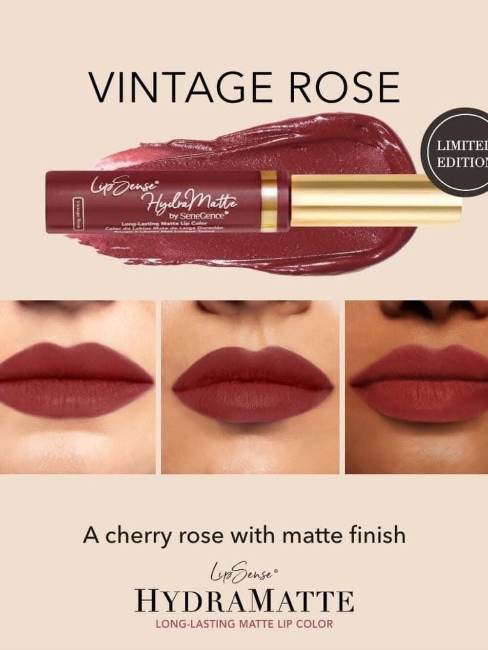 SeneGence Hydramatte - Vintage Rose